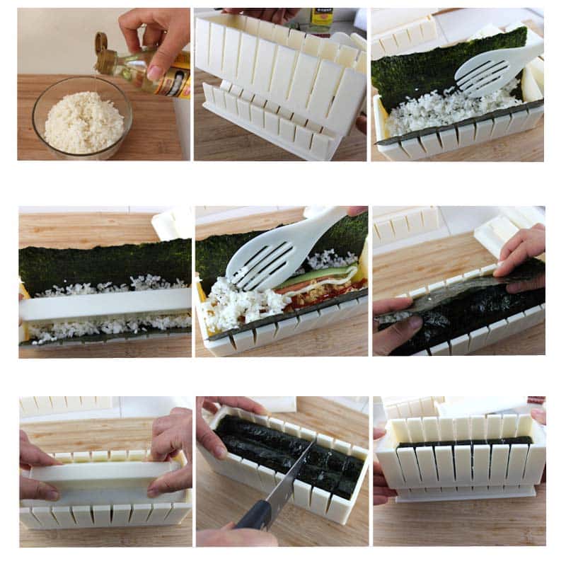 Kit de moules pour Sushi - Blanc