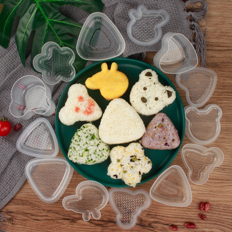 Ensemble de moules à sushi pour assiette à gâteau Ruidigrace Moule à sushi  en forme de coeur créatif