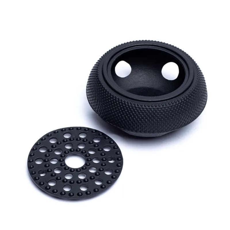 Chauffe théière en fonte noir